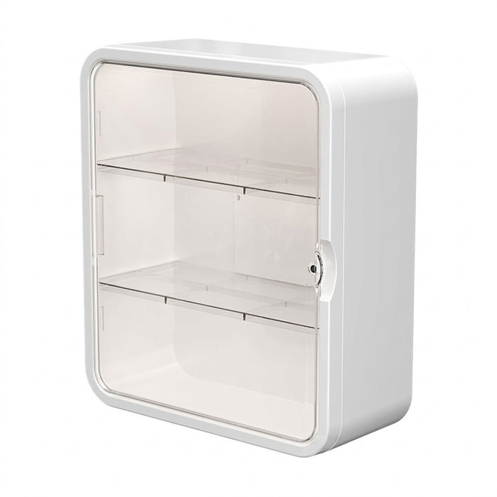 No‑Drill Wall‑Hanging Storage Rack — 3‑ or 4‑Tier PVC Organiser