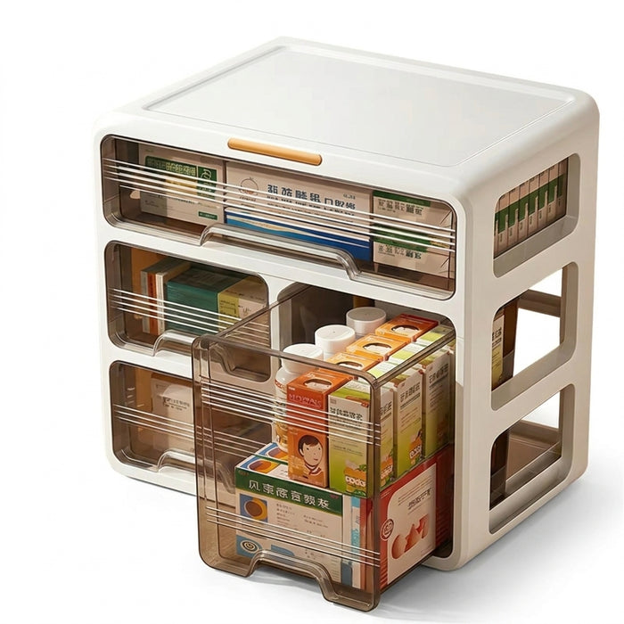PP Multi-layer Medicine Organiser — Large Capacity Storage Box