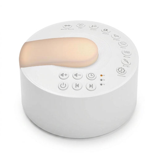 Rechargeable White Noise Machine – 30 Soothing Sounds & Warm Light