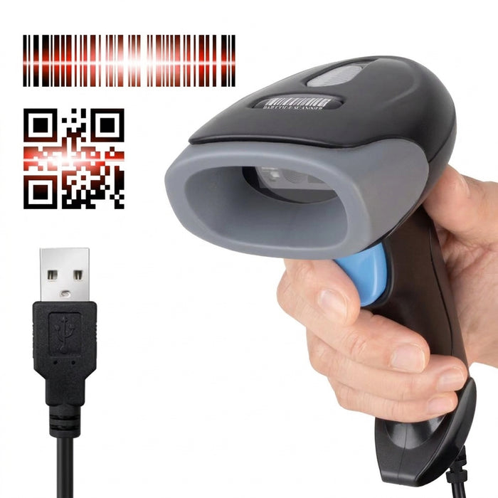 U20 1D/2D Handheld Barcode & QR Scanner — USB · 2.4G Wi‑Fi · Bluetooth