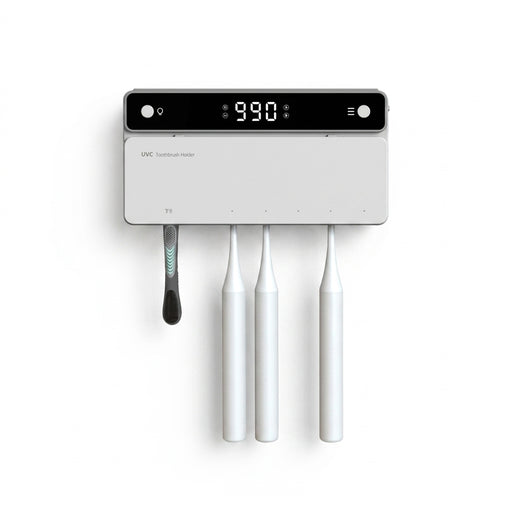 UV Toothbrush & Razor Holder — Rechargeable Steriliser with LED Display