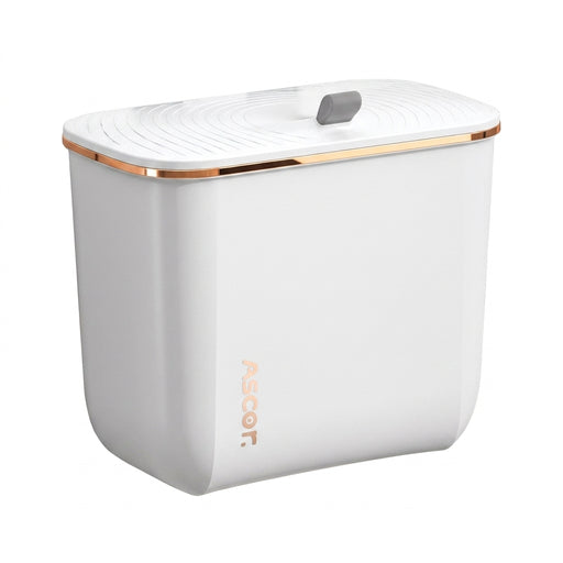 Hanging Bin for Cabinet Door with Lid — Wall-Mounted Kitchen & Bathroom Bin