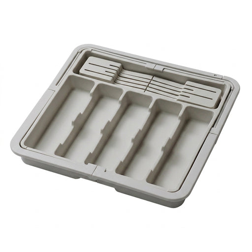 Large Expandable Cutlery Tray – BPA-Free Adjustable Drawer Organiser