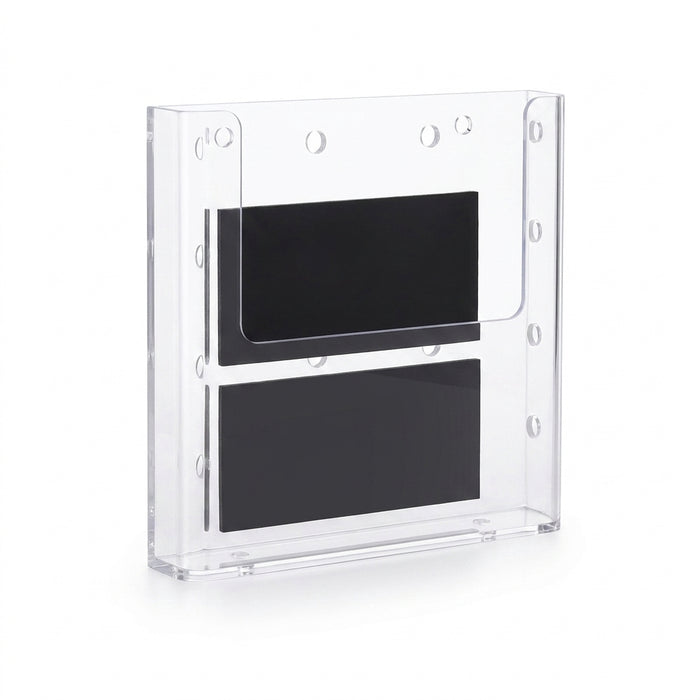 Acrylic Wall-Mounted Brochure Holder - A4/A5 Clear Flyer & Pamphlet Display