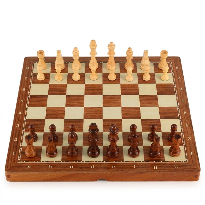Rosewood Luxury Chess Set with Two Extra Queens and Storage Box — Professional Tournament Board (Adults)