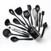15-Piece Khaki Food-Grade Silicone Kitchen Utensil Set