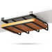 Under-Cupboard Kitchen Hanging Rack with Hooks — Paper Towel, Cutting Board & Pot Lid Holder