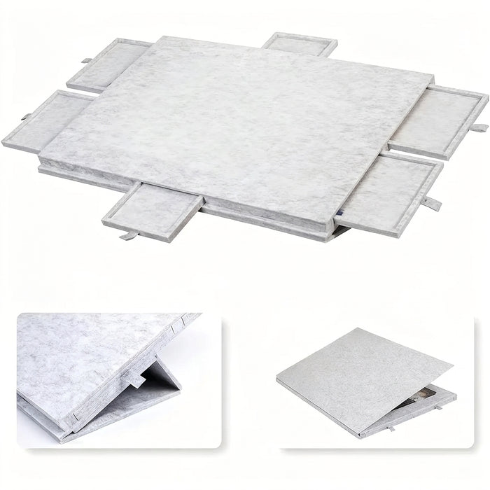 Tilting Puzzle Board with Stand and Cover — Portable 1000‑Piece Jigsaw Table with 6 Drawers