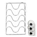 5-Tier Wall-Mounted Pot Lid Rack — Stainless Steel, Foldable, Space-Saving