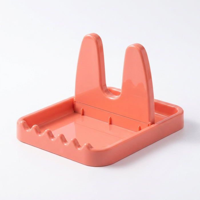 Foldable Pot Lid & Utensil Rack – ABS Plastic Kitchen Organizer