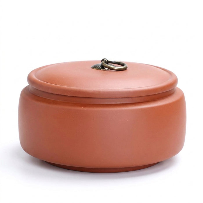 Purple Clay Ceramic Tea Caddy – 18 x 10 cm Sealed Coffee & Candy Canister