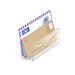 Acrylic Desk Organiser - Clear Letter Sorter & File Holder (15.3 x 10 x 7.5 cm)