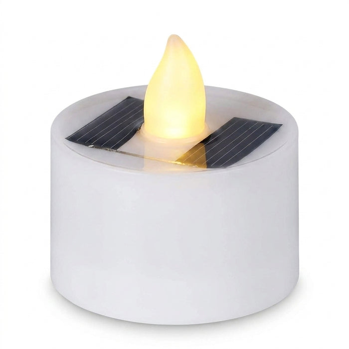 Solar Tea Light LED Candles – Rechargeable, Flameless, Waterproof for Garden & Home