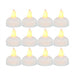 12-Pack LED Floating Tea Lights — Waterproof Flameless Flicker