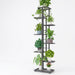 Metal Plant Stand — 4/6/8-Tier Flower Pot Rack, White or Dark Grey
