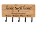 Personalised Engraved Bamboo Key Holder – 5-Hook Wall Rack