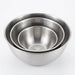 3-Piece Stainless Steel Mixing Bowl Set with Measurement Marks – Thick & Rust-Resistant