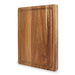 Beech & Walnut Wooden Cutting Board — Rectangle Chopping Block for Cheese & Meat