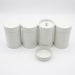 4-Piece Tinplate Storage Cans with Sealed Double Lids – For Loose Tea, Coffee & Spices