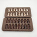 Retro Qing Bing Resin Chess Set with Velvet Board — 28cm Compact Game